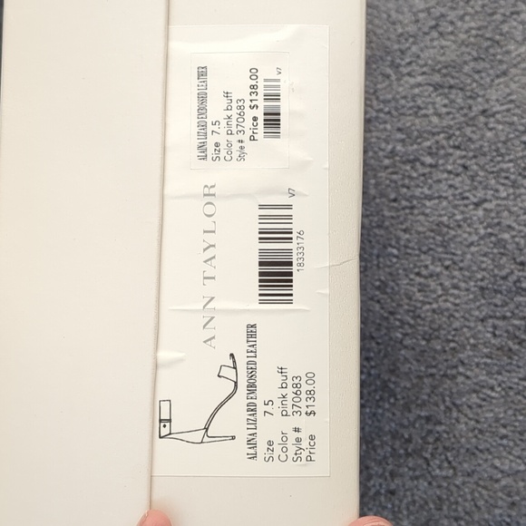 Alaina lizard embossed leather sandals - Picture 4 of 5